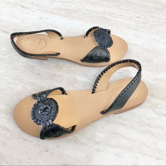 NEW Jack Rogers Liliana Leather Sling Back Sandal Size 7 women's $128 - Picture 3 of 8